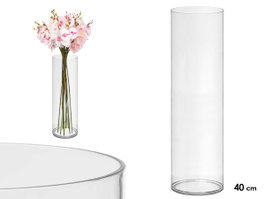 Giftdecor Jarron Aparenza Cilindrico Acrilico Transparente 12 x 40 cm (Set de 12)