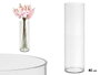 Giftdecor Jarron Aparenza Cilindrico Acrilico Transparente 12 x 40 cm (Set de 12)