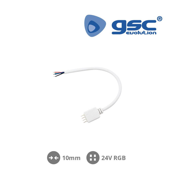 GSC Evolution Connecteur mâle vers contrôleur pour ruban LED 24V RGB GSC Evolution Connecteur mâle vers contrôleur pour ruban LED 24V RGB