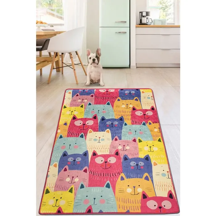 Tapis enfant 120 x 180 cm - Polyester - Antibactérien