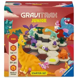 Ravensburger GraviTrax JUNIOR Starter Set Little Dino - Circuit de Billes - Jeu de Construction - À Partir de 3 Ans