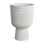 Elho Pot de fleurs Vibes Fold Coupe Blanc - Design intérieur rond - Plastique 100% recyclé - Ø 29.5 x H 45 cm - Facile d'entretien et durable
