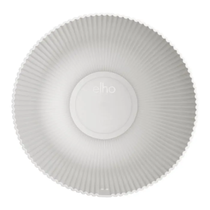 Elho Pot de fleurs Vibes Fold Coupe Blanc - Design intérieur rond - Plastique 100% recyclé - Ø 29.5 x H 45 cm - Facile d'entretien et durable