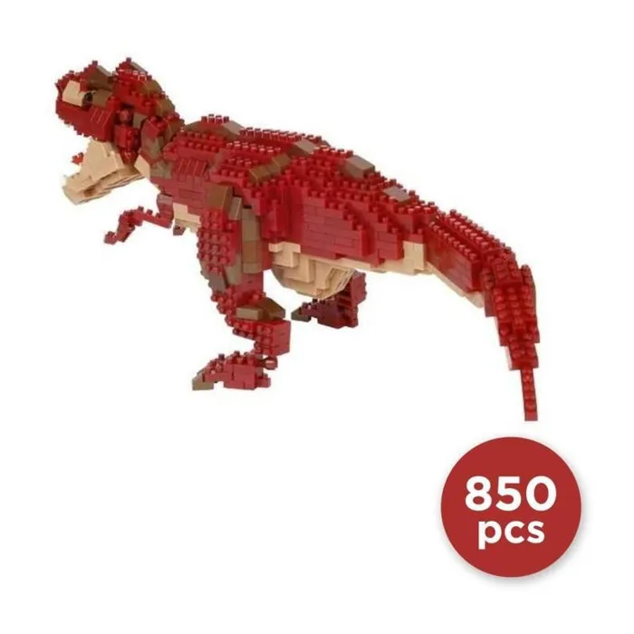 Nanoblock NANOBLOCK - Kit de Construction Figurine Dinosaure en Briques - Tyrannosaurus Rex Deluxe - 850 Pièces - À Partir de 12 Ans