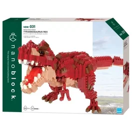 Nanoblock NANOBLOCK - Kit de Construction Figurine Dinosaure en Briques - Tyrannosaurus Rex Deluxe - 850 Pièces - À Partir de 12 Ans