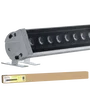 BX3 LIGHT - Bañador BX3-BN-36W-RGB, Projecteur Mural LED 36W IP65 RGB, Couleurs Changeantes, avec Télécommande, 40 000 h, pour Éclairage Architectural Extérieur