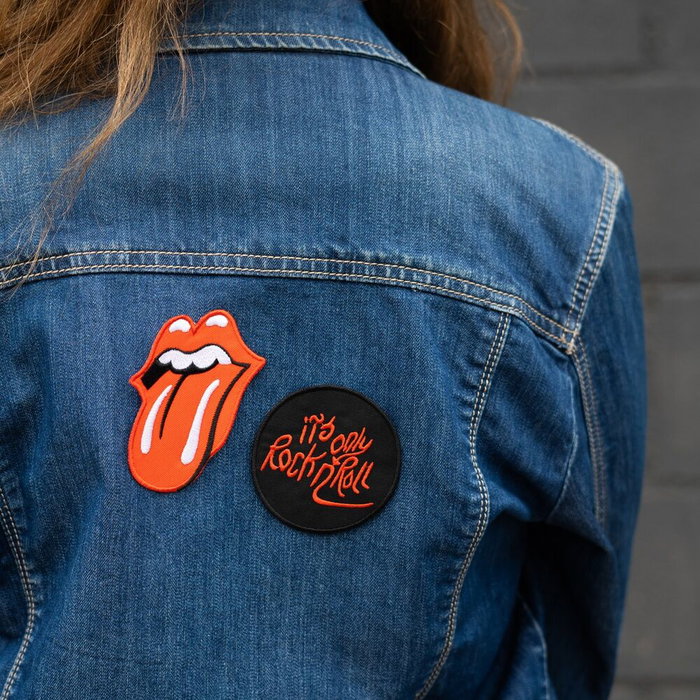 ERIK Set de 3 Patches Rolling Stones en Polyester - Patchs à Coudre ou à Coller