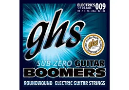 GHS Jeu de cordes électriques Sub-Zero Boomers Extra Light 9-42
