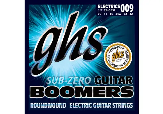 GHS Jeu de cordes électriques Sub-Zero Boomers Extra Light 9-42 GHS Jeu de cordes électriques Sub-Zero Boomers Extra Light 9-42