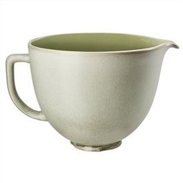 Kitchenaid 5KSM2CB5PSL Bol en céramique titane couleur feuille de sauge, pour robot culinaire, compatible micro-ondes, four, lave-vaisselle et congélateur