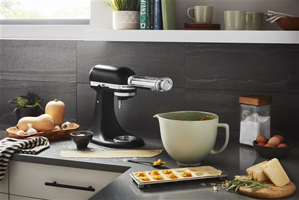 Kitchenaid 5KSM2CB5PSL Bol en céramique titane couleur feuille de sauge, pour robot culinaire, compatible micro-ondes, four, lave-vaisselle et congélateur