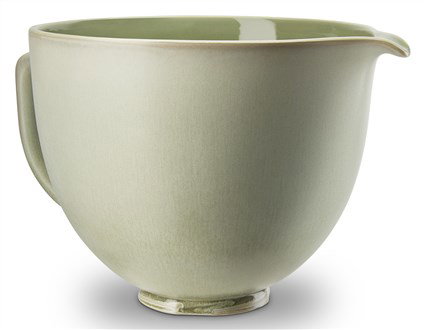 Kitchenaid 5KSM2CB5PSL Bol en céramique titane couleur feuille de sauge, pour robot culinaire, compatible micro-ondes, four, lave-vaisselle et congélateur