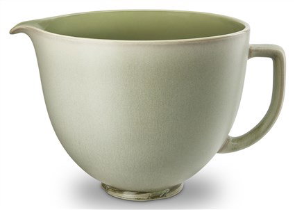 Kitchenaid 5KSM2CB5PSL Bol en céramique titane couleur feuille de sauge, pour robot culinaire, compatible micro-ondes, four, lave-vaisselle et congélateur