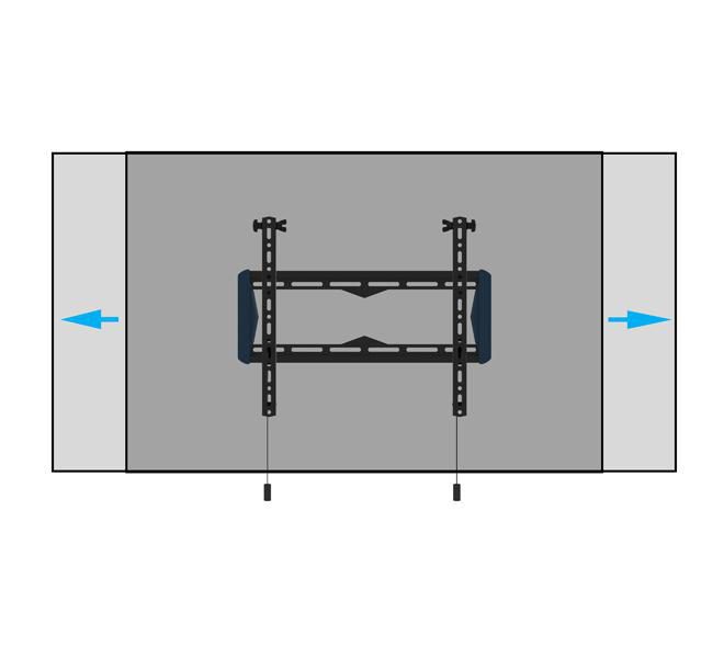 B-Tech BT5431 Support mural inclinable pour écran plat jusqu'à 50 kg (VESA 400x450) - Profil mince B-Tech BT5431 Support mural inclinable pour écran plat jusqu'à 50 kg (VESA 400x450) - Profil mince
