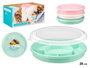 Leknes Bandeja compartiments hermétique assorti couleurs blanc rose vert 29.5x5x28 cm (Set de 24)