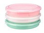 Leknes Bandeja compartiments hermétique assorti couleurs blanc rose vert 29.5x5x28 cm (Set de 24)