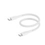 Belkin Câble tressé USB-C vers USB-C 0,15 m Blanc