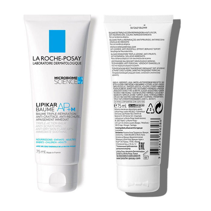 La Roche Posay LIPIKAR BAUME AP+M Baume Hydratant Corps et Mains 75 ml La Roche Posay LIPIKAR BAUME AP+M Baume Hydratant Corps et Mains 75 ml