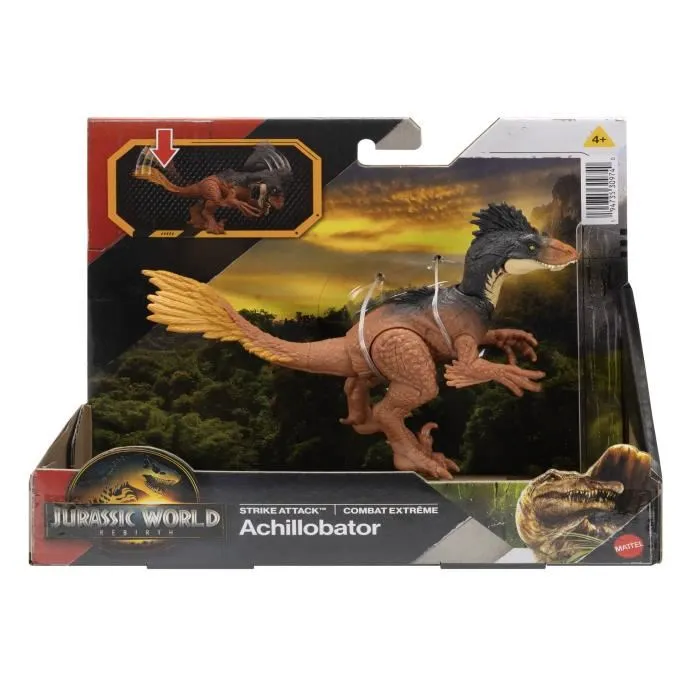 Jurassic World Figurine de Dinosaure Articulée Attaque Surprise - Dinosaure avec Détails Réalistes et Application de Jeu - JGB77