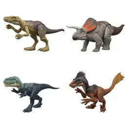 Jurassic World Figurine de Dinosaure Articulée Attaque Surprise - Dinosaure avec Détails Réalistes et Application de Jeu - JGB77
