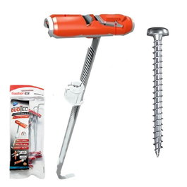 FISCHER Duotec 10 (6U) - Lot de 10 chevilles à frapper avec vis pour fixations