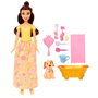 Mattel Disney Princess Poupée Belle et Chiot avec Accessoires de Bain Jfc42 - Multilingue, 3 Ans+