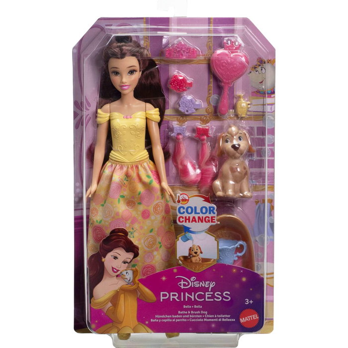 Disney Princesses Coffret Princesse Belle et son chien à toiletter avec baignoire Disney Princesses Coffret Princesse Belle et son chien à toiletter avec baignoire