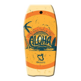 Marbueno Planche de Surf EPS 84 cm Rétractable Design Aloha Piscine et Plage 10071ALOH