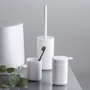 Wenko 24828100 Verre à brosse à dents Davos blanc mat Ø 7,7 x 10,5 cm