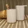 Wenko 24828100 Verre à brosse à dents Davos blanc mat Ø 7,7 x 10,5 cm