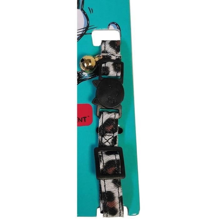 Aime Collier Savane Fleurs multicolores avec grelot vert Aime Collier Savane Fleurs multicolores avec grelot vert