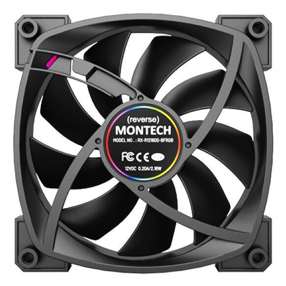 Montech Fan RX120 Pack de 3 - Noir Montech Fan RX120 Pack de 3 - Noir