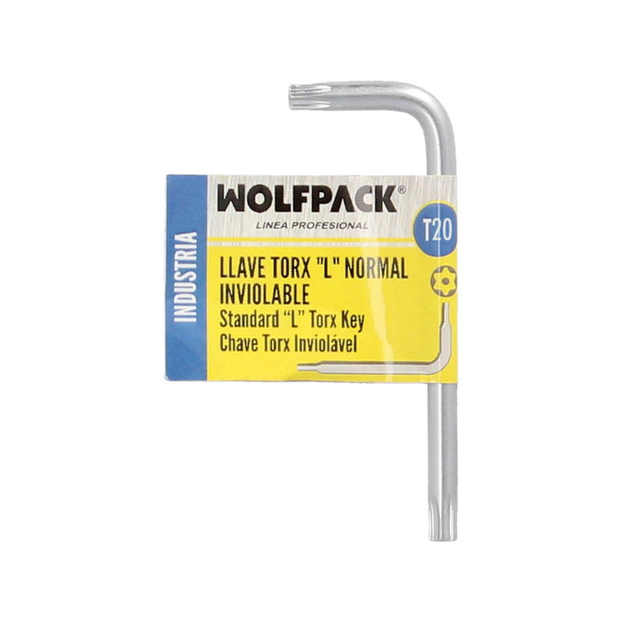 WOLFPACK LINEA PROFESIONAL Clé Torx inviolable standard T20 WOLFPACK LINEA PROFESIONAL Clé Torx inviolable standard T20