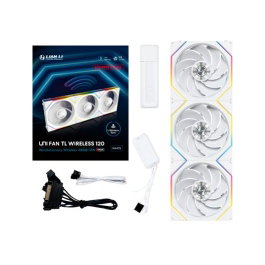 Lian Li Ventilateur Boîtier Gaming UNI FAN TL120 Wireless White 3-pack LED ARGB 120x120mm 1900RPM