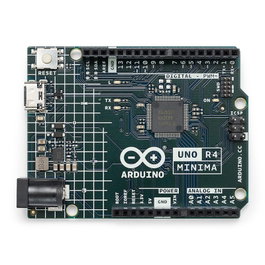 Arduino Uno R4 Minima - Carte de développement avec microcontrôleur ARM Cortex M4 32 bits, USB-C, 256 kB Flash