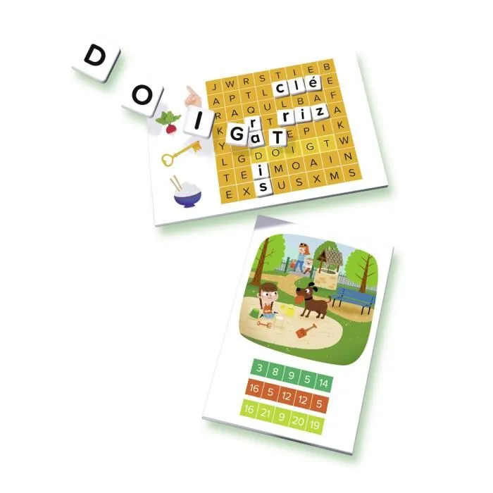 Ravensburger - Jeux de Lettres - Jeu Éducatif d'Initiation à la Lecture avec Mots Croisés, Mots Cachés et Mots Mystères - Dès 5 Ans