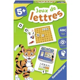 Ravensburger - Jeux de Lettres - Jeu Éducatif d'Initiation à la Lecture avec Mots Croisés, Mots Cachés et Mots Mystères - Dès 5 Ans