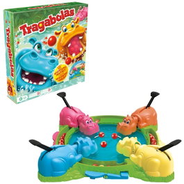 Hasbro Tragabolas - Jeu de société hippopotames gourmands
