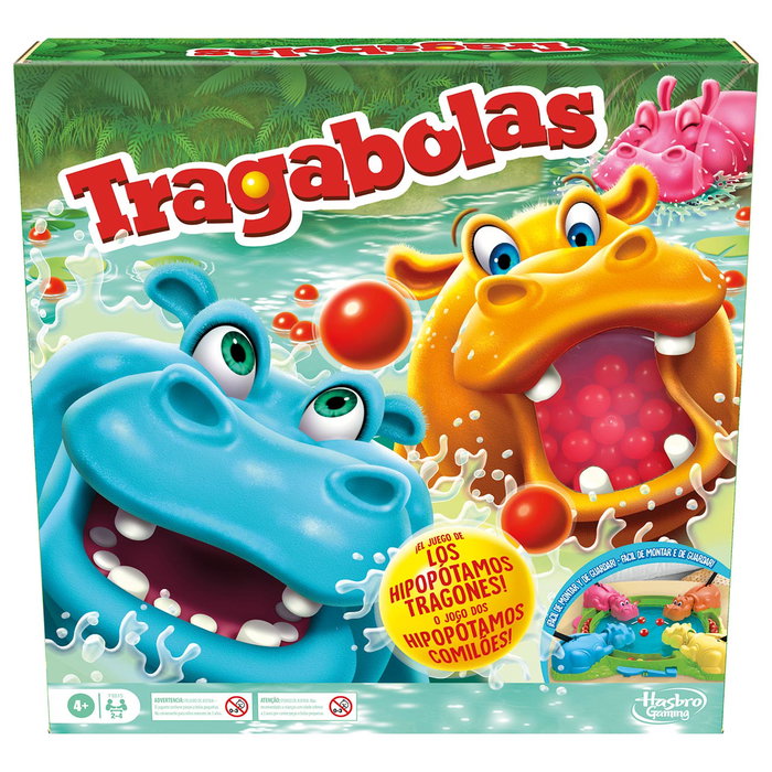 Hasbro Tragabolas - Jeu de société hippopotames gourmands