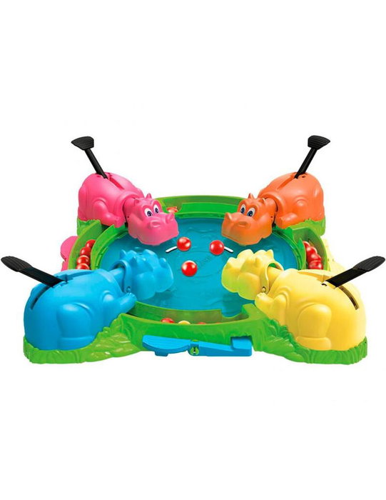 Hasbro Jeu de société Tragabolas Les Hippopotames Gloutons dès 4 ans 2-4 joueurs