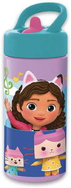 Safta - Bouteille Isotherme Playground 410 ml Gabby's Dollhouse "Party" pour Enfants - 7.4x17.8x6.4 cm