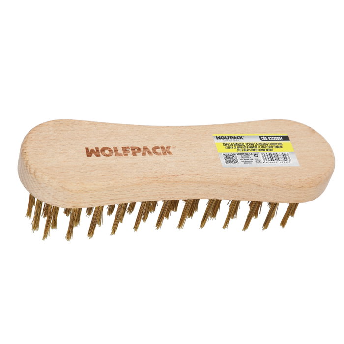 WOLFPACK LINEA PROFESIONAL Cepillo Manual Acero Latonado Fundicion