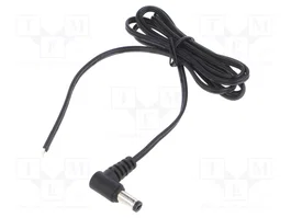 POS Câble d'alimentation DC plat 1,5 m DC 5,5/2,1 angulaire
