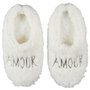 Sensly Chaussons Sherpa Amour pour Elle