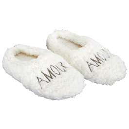 Sensly Chaussons Sherpa Amour pour Elle
