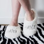 Sensly Chaussons Sherpa Amour pour Elle