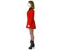Atosa Déguisement Arlequin Robe Rouge à Volants pour Femme Adulte Taille XS-S