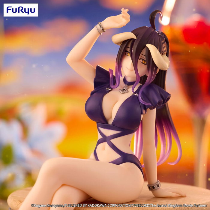 Overlord statuette PVC Noodle Stopper Albedo Swimsuit Dark Purple Color Ver. 16 cm Overlord statuette PVC Noodle Stopper Albedo Swimsuit Dark Purple Color Ver. 16 cm