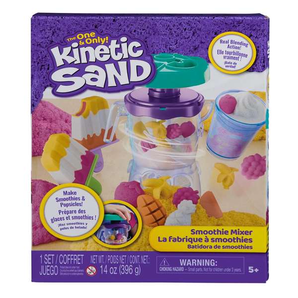 Spin Master Kinetic Sand, Batidora de Smoothies avec Sable à Modeler, Jouet de Construction, 28x23x6.30 cm, Recommandé à Partir de 5 Ans Spin Master Kinetic Sand, Batidora de Smoothies avec Sable à Modeler, Jouet de Construction, 28x23x6.30 cm, Recommandé à Partir de 5 Ans