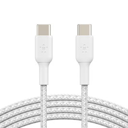 Belkin Pack de 2 câbles Boost Charge USB-C vers USB-C 1m blanc tressé